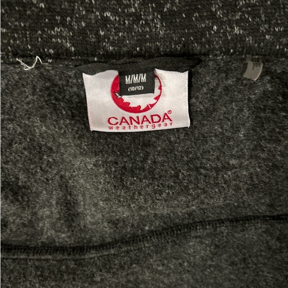 Canada Weather Gear full-zip fleece vest Black/Gray Kids Size M - Picture 6 of 7